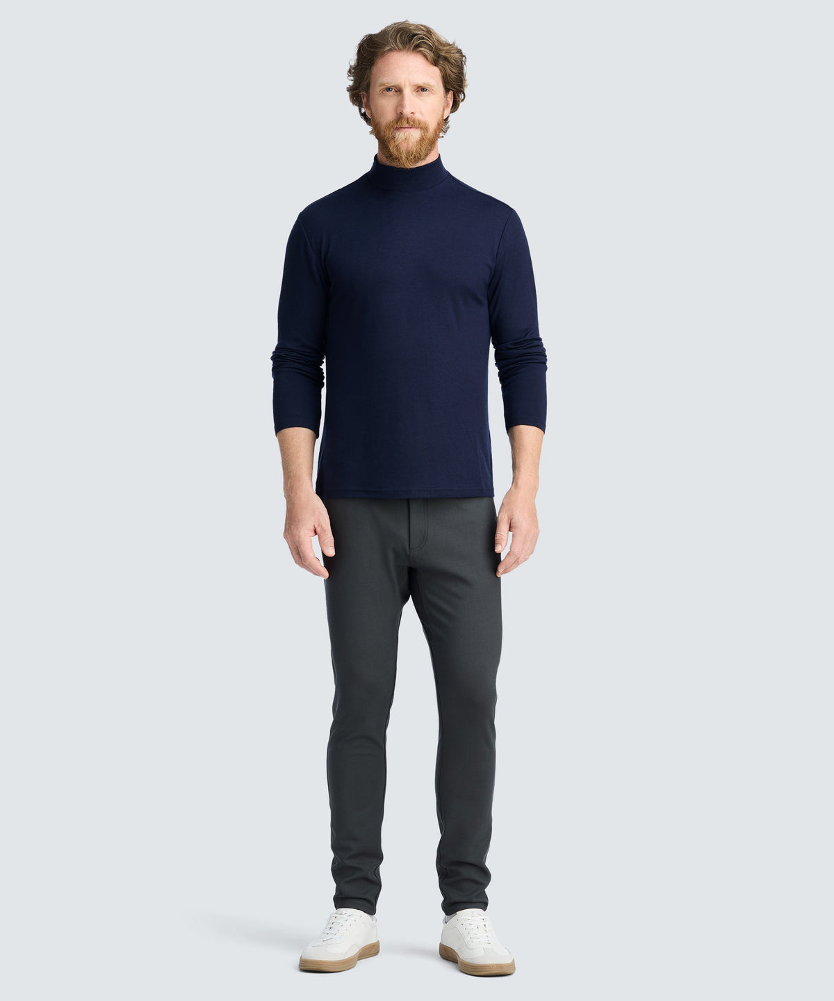 Men's Long Sleeve Hi‑Neck