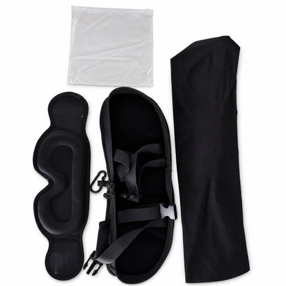 Integrated Memory Foam Travel Pillow and 3D Blackout Sleep Eye Mask Set for Travel Neck Support